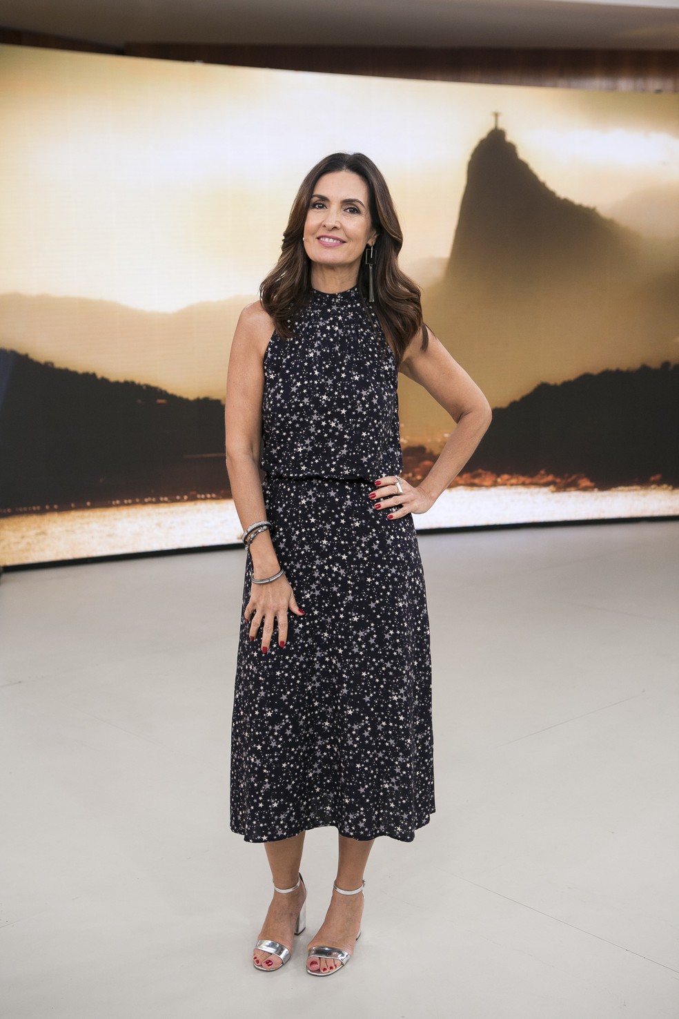 Confira o look da apresentadora F&Atilde;&iexcl;tima Bernardes (Foto: Isabella Pinheiro/Gshow)