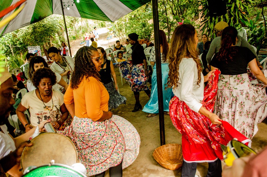 A roda de coco, dança que reúne a cultura negra e os povos indígenas, muito presente no Nordeste, será uma das atividades deste domingo no Quilombo Aquilah