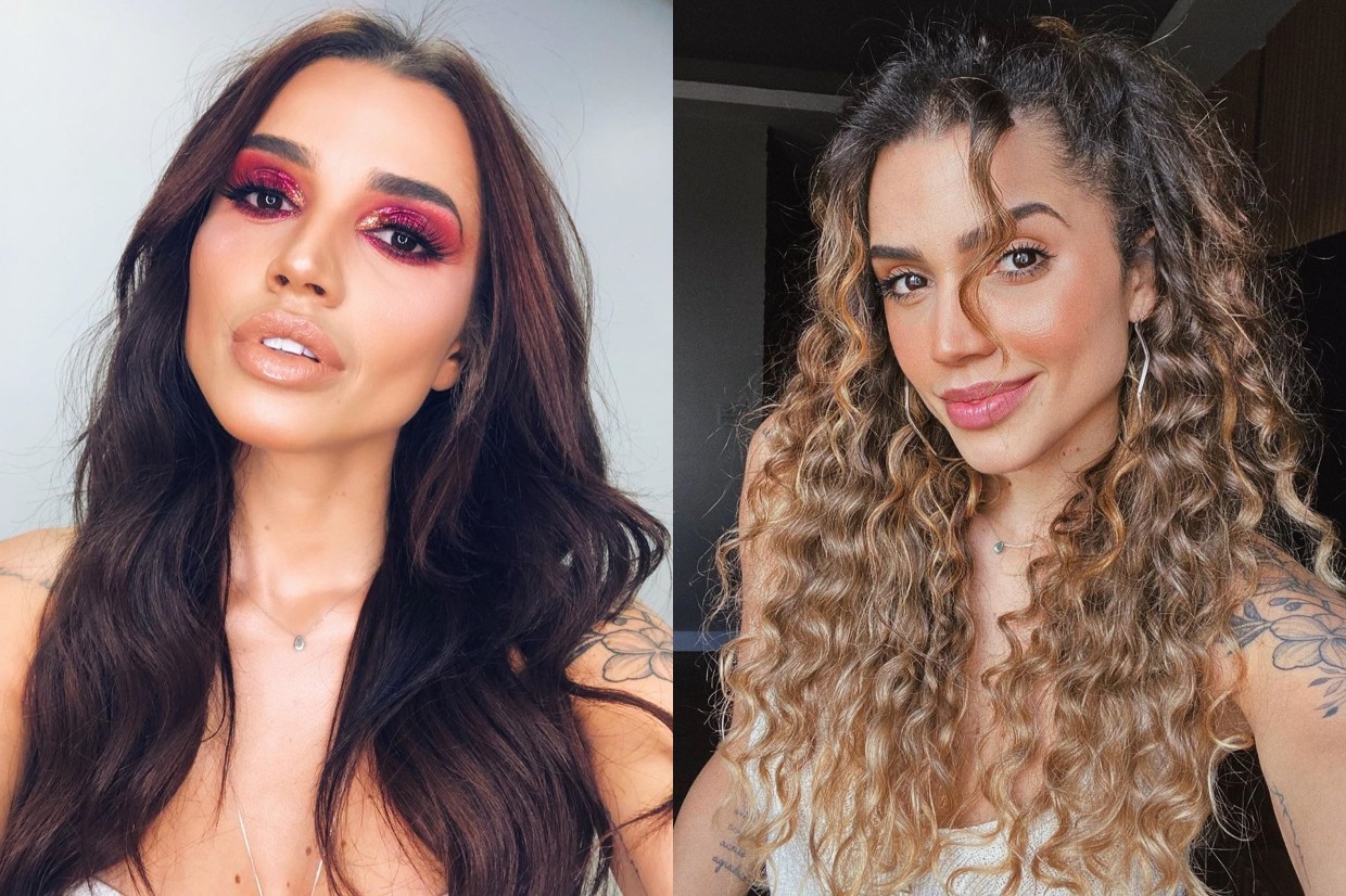 Paula Amorim em dezembro de 2019 e agosto de 2020 (Foto: Reprodução/Instagram)