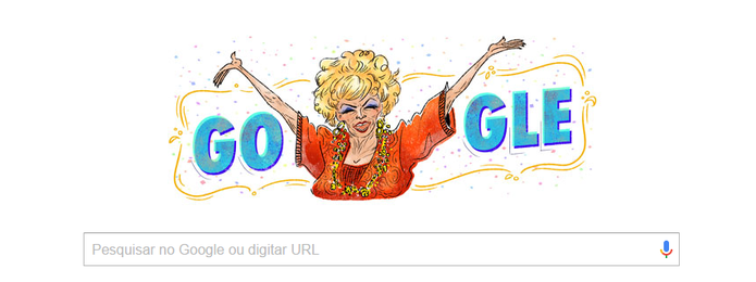 Doodle do Google homenageia o 109º aniversário de Dercy Gonçalves (Reprodução/Carol Danelli)