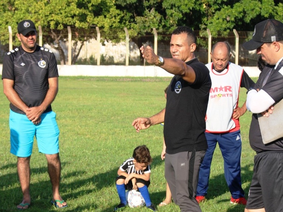 Anderson Kamar, Treino do Corisabbá — Foto: Eliel Assunção/Nova TV Floriano