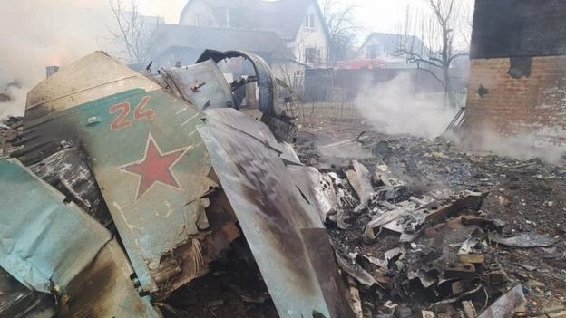 A Ucrânia destruiu, danificou ou capturou pelo menos 82 aeronaves russas, segundo blog (Foto: Retuers via BBC)