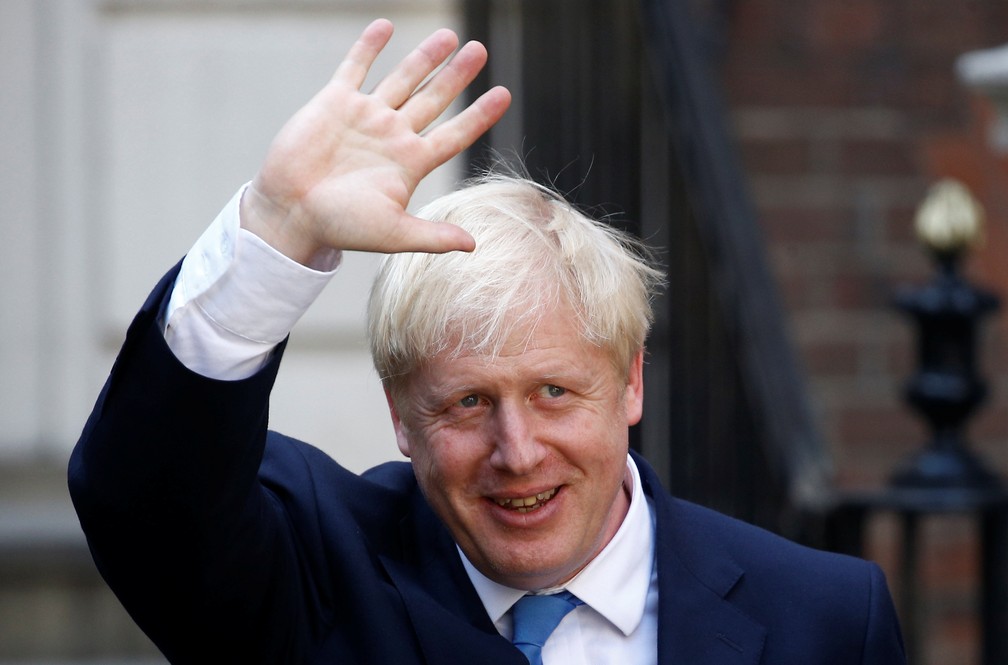 Boris Johnson adotou como plataforma de campanha ideia de que concretizaria Brexit 'o mais rápido possível', ainda que isso signifique ruptura sem qualquer acordo — Foto: Reuters/Henry Nicholls