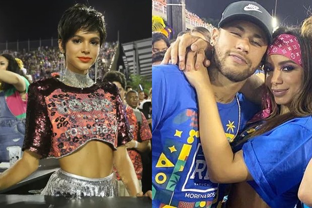 Bruna Marquezine dá unfollow em Anitta após clique com Neymar (Foto:  Wallace Barbosa / AgNews / Reprodução/Instagram)