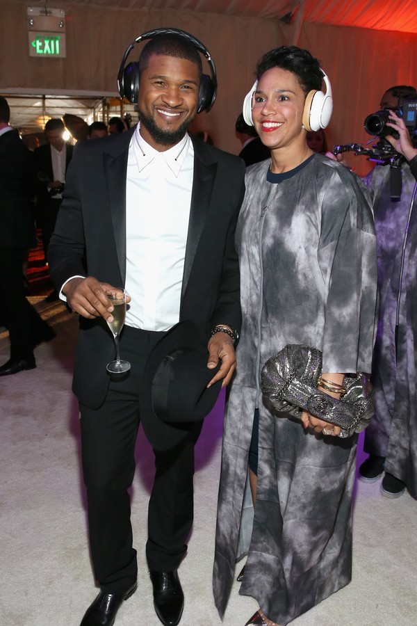 O músico Usher e sua esposa, Grace Miguel (Foto: Getty Images)