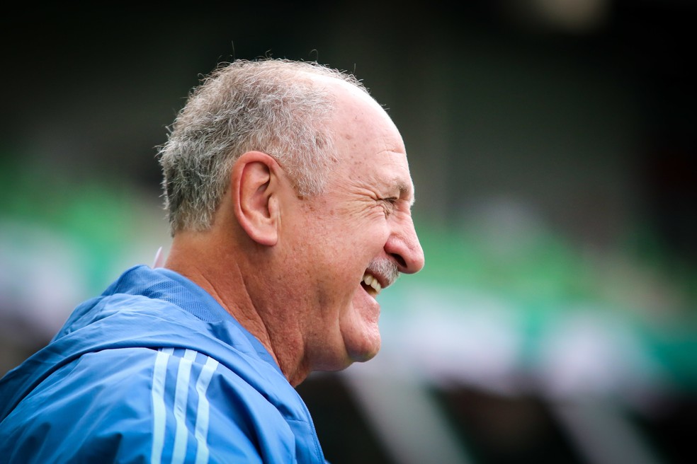 Felipão vai para sua quinta semifinal de Libertadores e é esperança do Palmeiras — Foto: Dudu Macedo/Fotoarena/Estadão Conteúdo