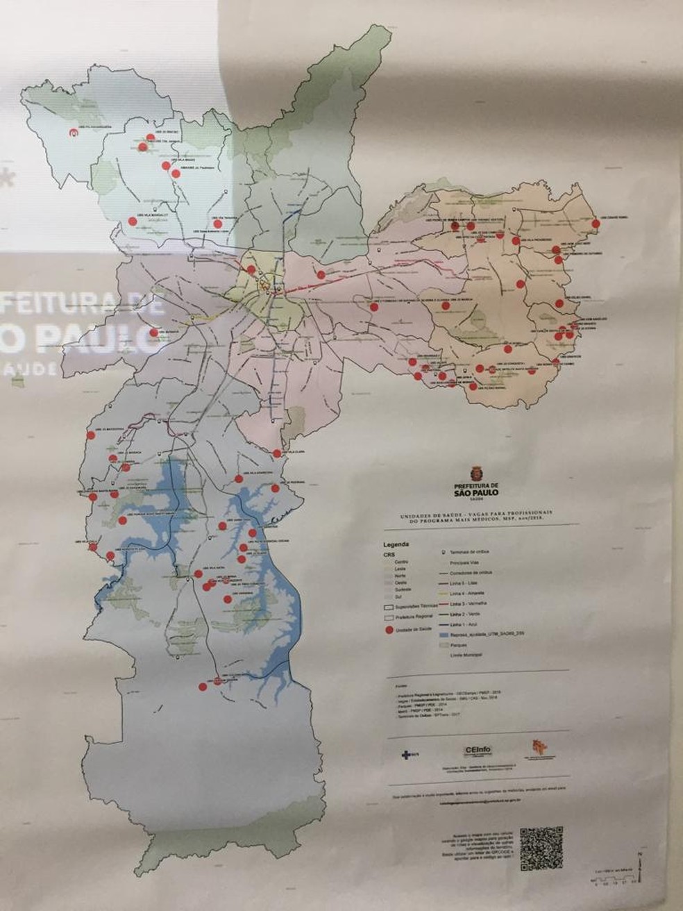 Unidades de saúde onde os médicos vão atuar — Foto: Paula Paiva Paulo/G1 
