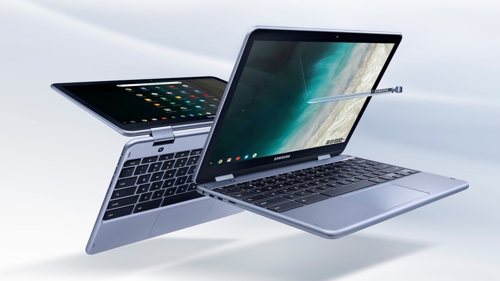 Samsung Chromebook Plus tende a rodar melhor apps Android — Foto: Divulgação/Samsung