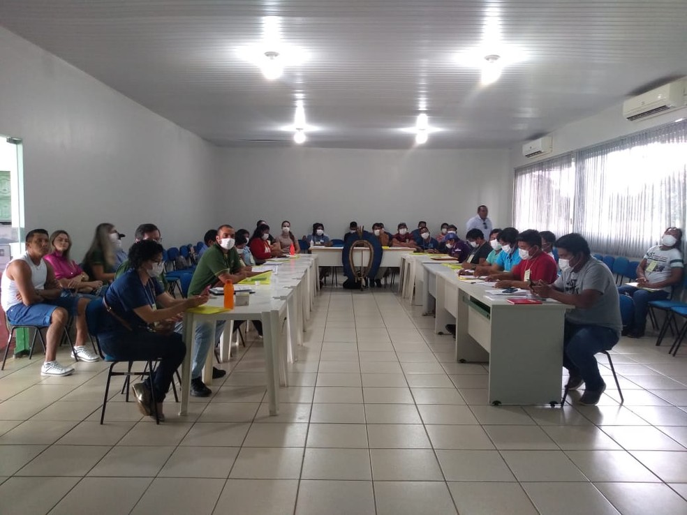 Na reunião foi decidido que será encaminhado uma nota informativa e de recomendação para todas as aldeias do distrito — Foto: Patxon Metuktire/Arquivo pessoal