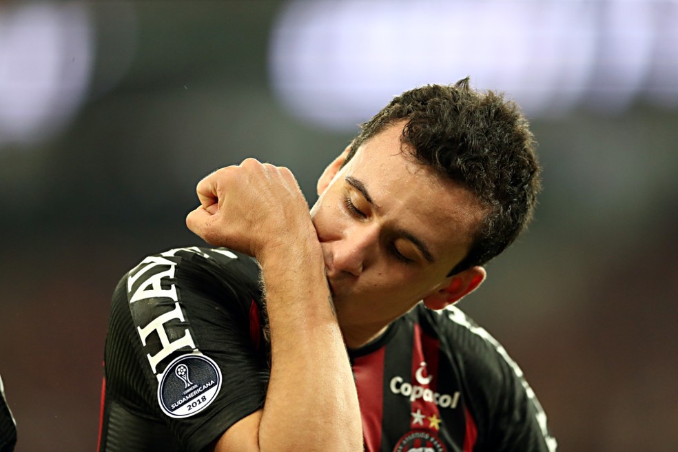 Pablo fez o gol do Atlético-PR nos dois jogos da final da Sul-Americana — Foto: Albari Rosa/Gazeta do Povo