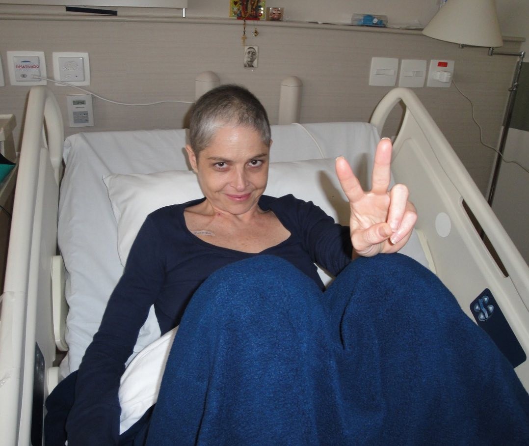 Drica Moraes quando foi diagnosticada com leucemia (Foto: Reprodução/Instagram)