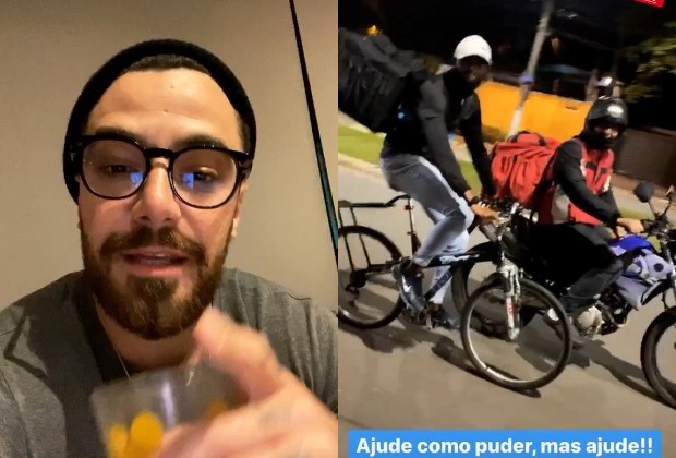 Felipe Ttitto promete moto a entregador de comida (Foto: Reprodução / Instagram)