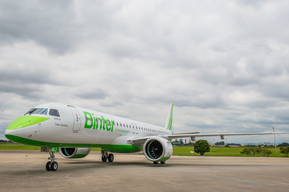 Embraer fecha acordo para venda de até cinco jatos em negócio de US$ 389,4 milhões. — Foto: Divulgação/Embraer
