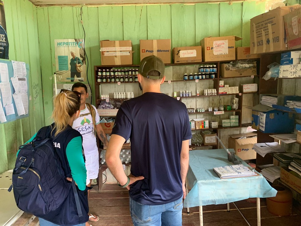 Posto de saúde tem poucos remédios e não conta com estrutura para atender Yanomami, aponta DPE-AM. — Foto: Divulgação/DPE-AM