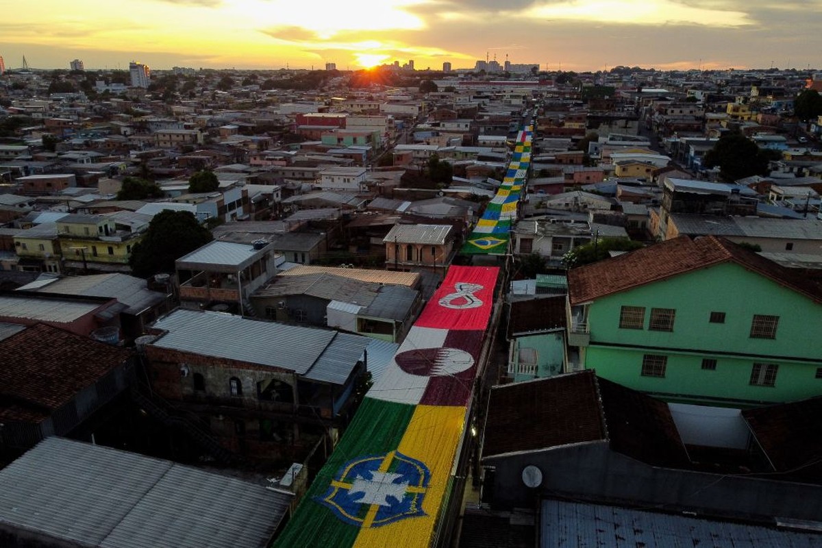 Ruas enfeitadas de Manaus para a Copa s&atilde;o destaques nas redes sociais da  Fifa | copa do mundo | ge