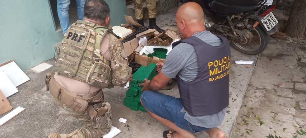 Em três dias, PRF prende oito pessoas e apreende mais de 100 kg de maconha no RN — Foto: Divulgação