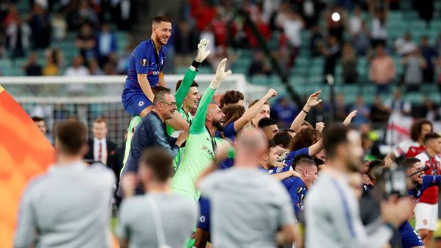 Hazard é campeão da Liga Europa com o Chelsea