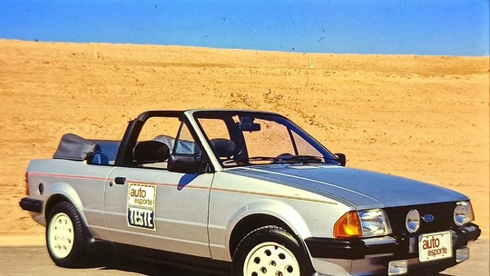Ford Escort conversível: em 1985, a versão sem capota era mais cara que o esportivo Escort XR3