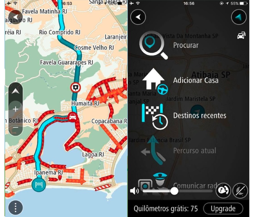 O TomTom é indicado para carros e é gratuito para testar — Foto: Reprodução/Karen Malek
