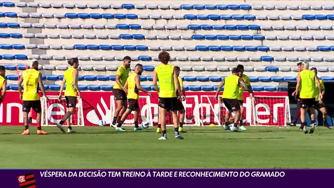 Véspera da decisão da Libertadores tem treino à tarde e reconhecimento do gramado