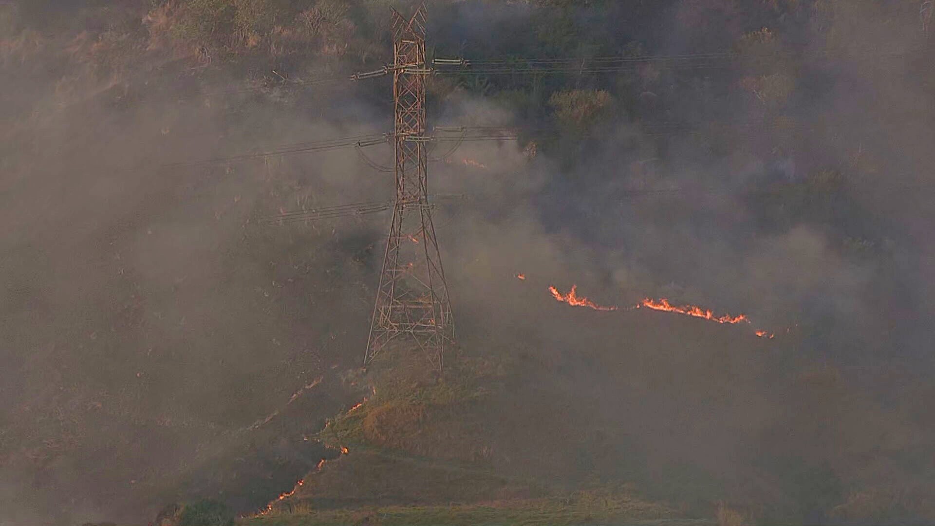 Incêndio atinge mata no Parque Estadual da Pedra Branca, na Zona Oeste do Rio