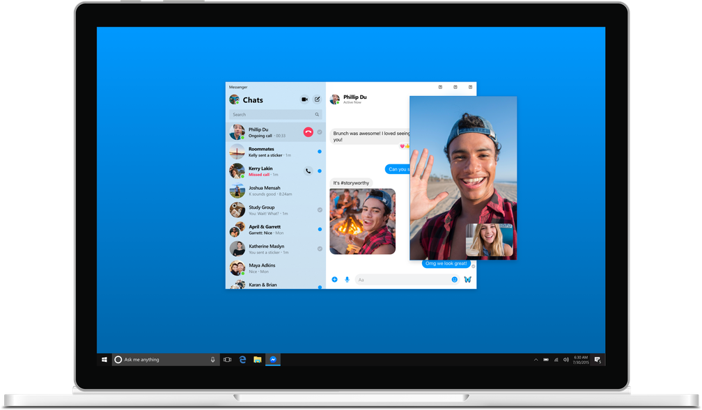 Facebook Messenger ganhará versão para desktop ainda neste ano — Foto: Divulgação