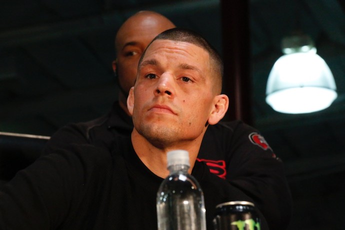 Nate Diaz coletiva UFC 196 (Foto: Evelyn Rodrigues)