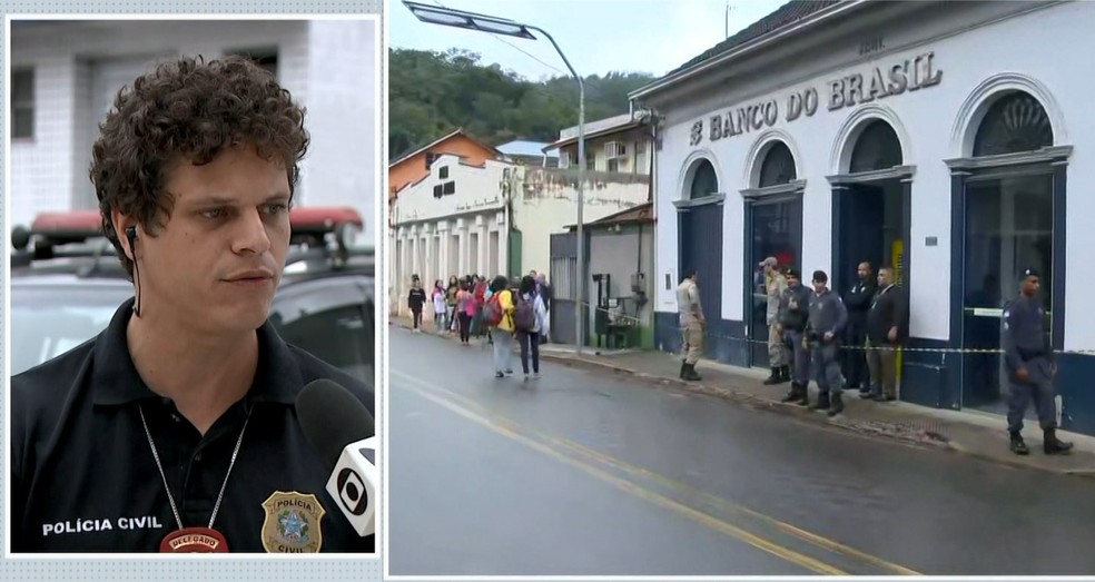 Polícia do ES faz cerco para localizar foragidos que atacaram Santa Leopoldina e explodiram bancos — Foto: Reprodução TV Gazeta