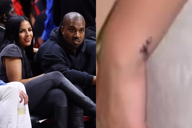 Chaney Jones faz tatuagem para Kanye West (Foto: Getty Images/Reprodução/Instagram)