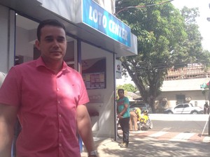proprietário lotérica macapá quina (Foto: Abinoan Santiago/G1)