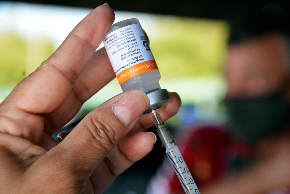 Vacina contra a Covid-19. — Foto: Divulgação/Prefeitura de Volta Redonda