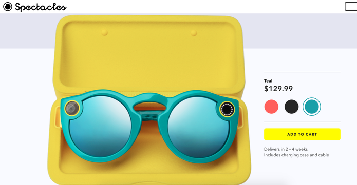 Spectacles agora são vendidos online pelo Snapchat (Foto: Reprodução/Felipe Vinha)