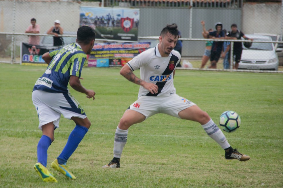 Nathan durante amistoso pelo Expressinho do Vasco (Foto: Sarah Borborema/Vasco)