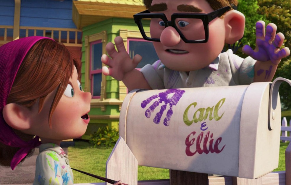 'Up - Altas Aventuras' começa mostrando o amor entre Carl e Ellie — Foto: IMDB/Reprodução