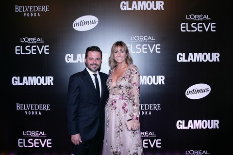 Alexandre Frota, diretor da Globo Condé Nast, com Mônica Salgado, diretora de redação da Glamour Brasil 