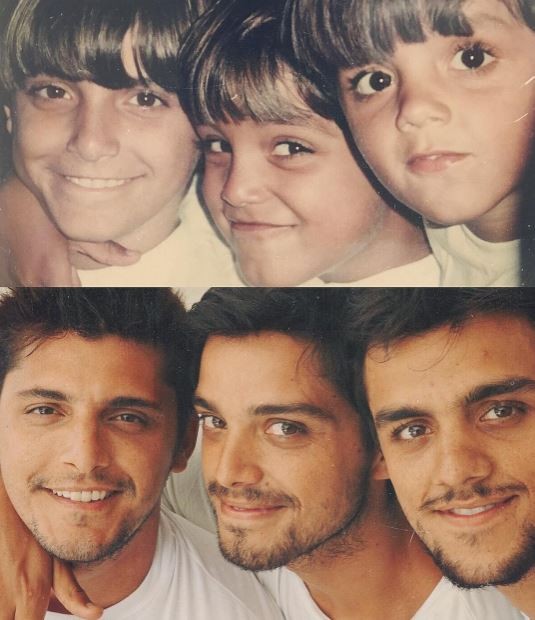 Rodrigo Simas posta clique ao lado dos irmãos Bruno Gissoni e Felipe Simas neste domingo (25.12) (Foto: Reprodução/Instagram)