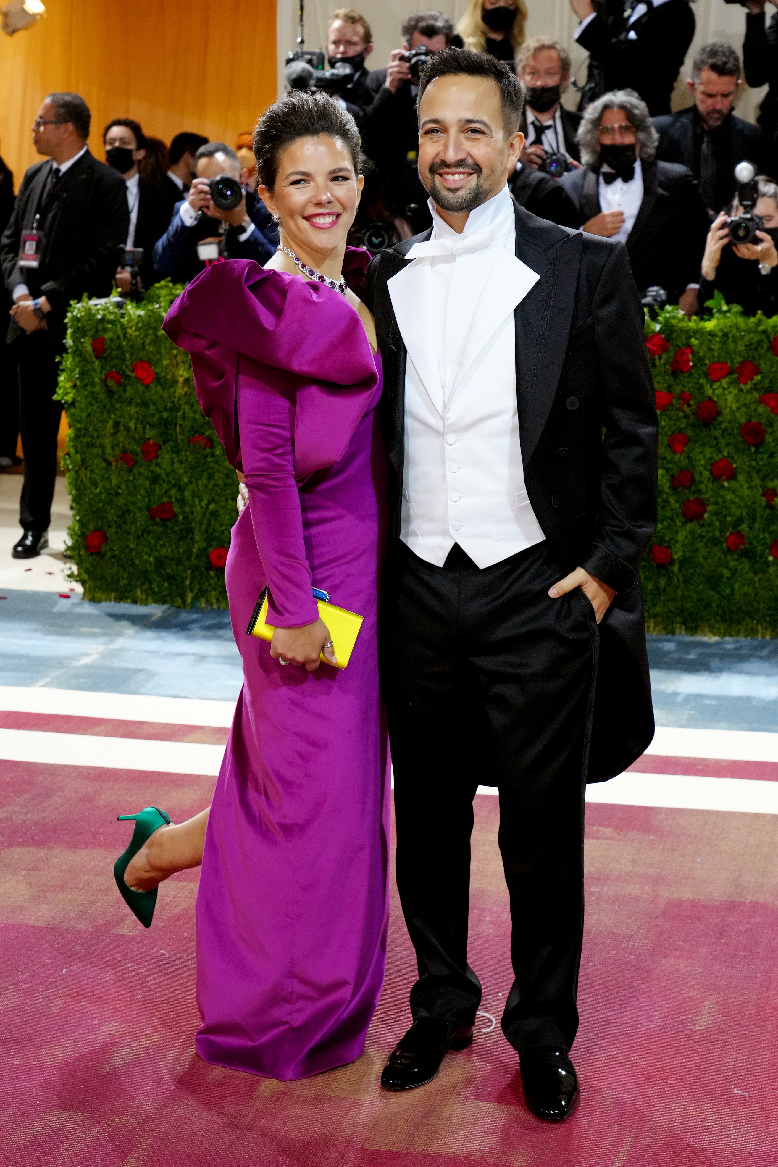 NEW YORK, NEW YORK - MAY 02: (L-R) Vanessa Nadal and Lin-Manuel Miranda attend The 2022 Met Gala Celebrating "In America: An Anthology of Fashion" at The Metropolitan Museum of Art on May 02, 2022 in New York City. (Photo by Jeff Kravitz/FilmMagic) (Foto: FilmMagic)