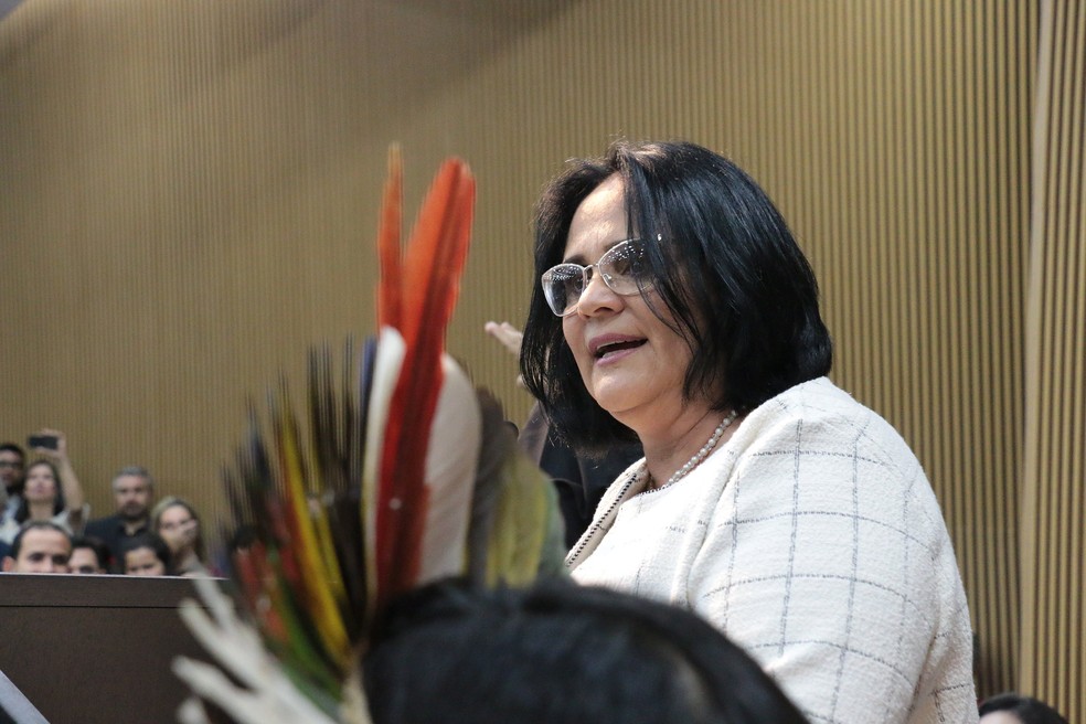 Ex-ministra Damares Alves. — Foto: Luiz Alves - MMFDH