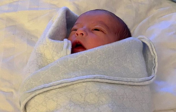Prince Lyric Carter, filho de Aaron Carter com Melanie Martin, nasceu em novembro de 2021 (Foto: Reprodução / Instagram)