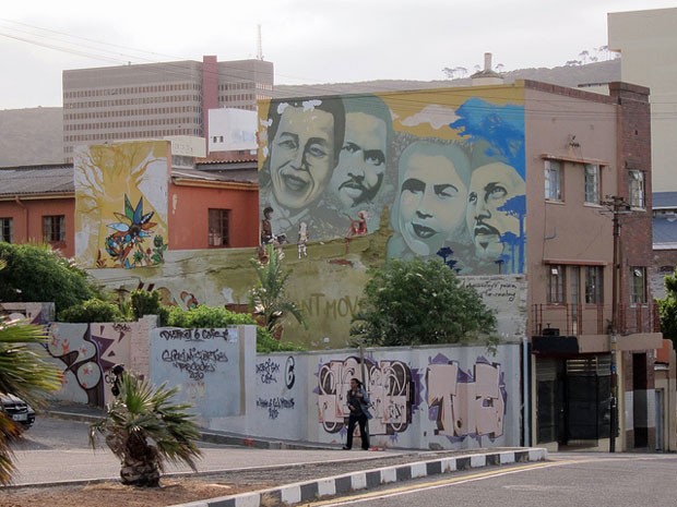 Cidade do Cabo, na África do Sul, adotou o grafite em sua identidade cultural (Foto: Reprodução/Flickr)