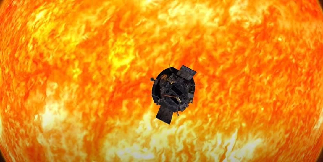 A sonda  Parker Solar Probe, da Nasa, voou pela atmosfera do Sol em feito inédito  (Foto:  NASA Goddard)