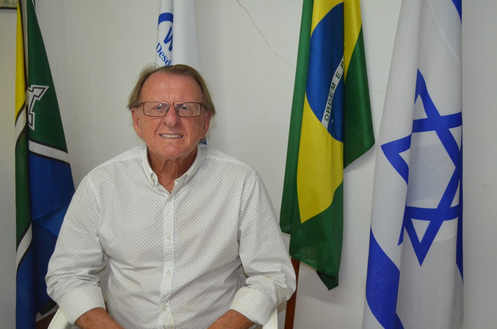 Samuel Benchaya, presidente do Comitê Israelita do Amapá (Foto: Rita Torrinha/G1)
