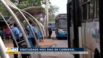 Transporte público de Palmas será gratuito durante o carnaval