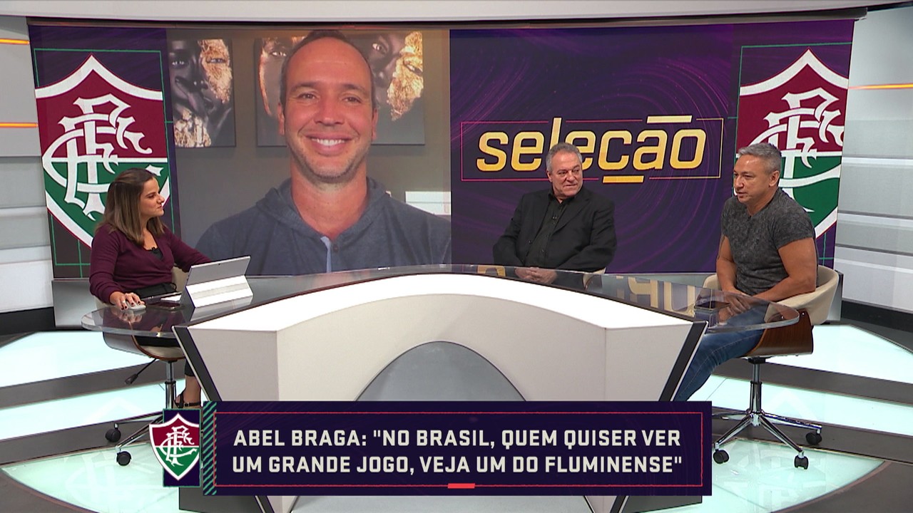 Abel Braga se declara fã do futebol do Fluminense de Fernando Diniz: 'Me babo'