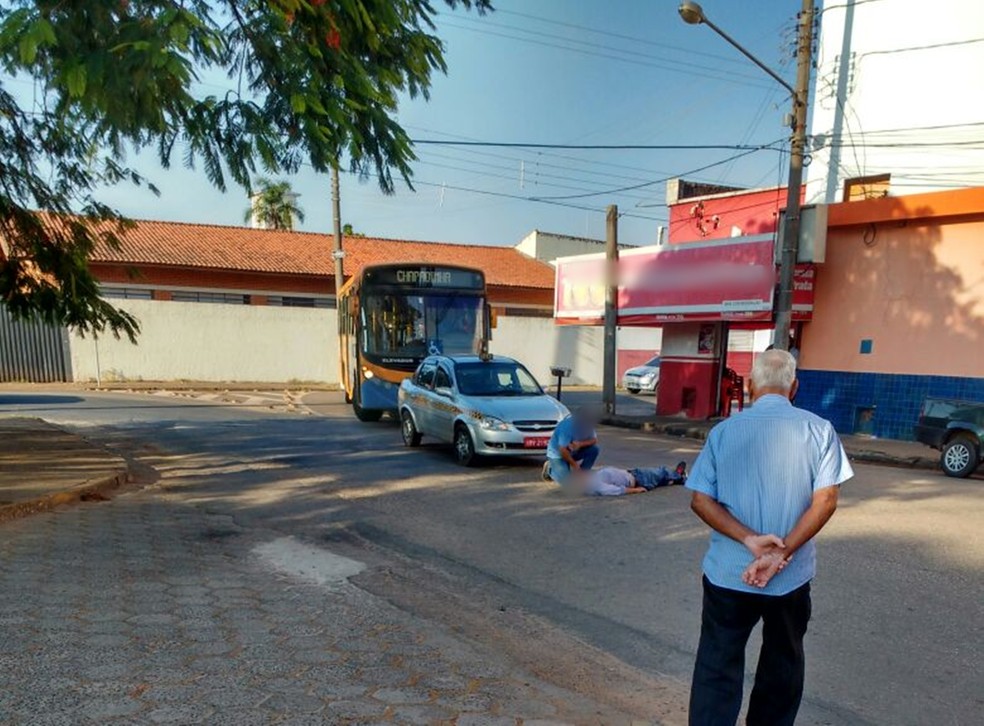 Batida aconteceu prÃ³ximo ao terminal rodoviÃ¡rio de Itapetininga (Foto: Arquivo Pessoal)