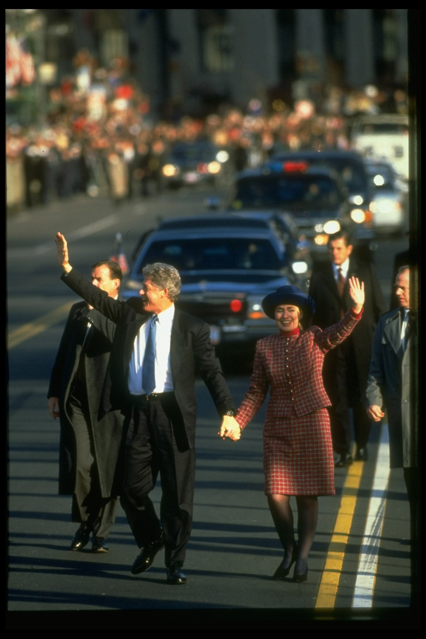 Bill e Hillary Clinton na posse de 1993 (Foto: Getty)