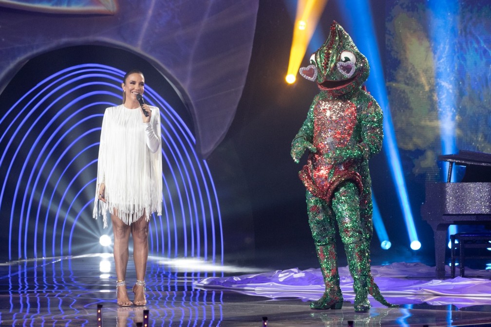 Camaleão no 'The Masked Singer Brasil' — Foto: Globo