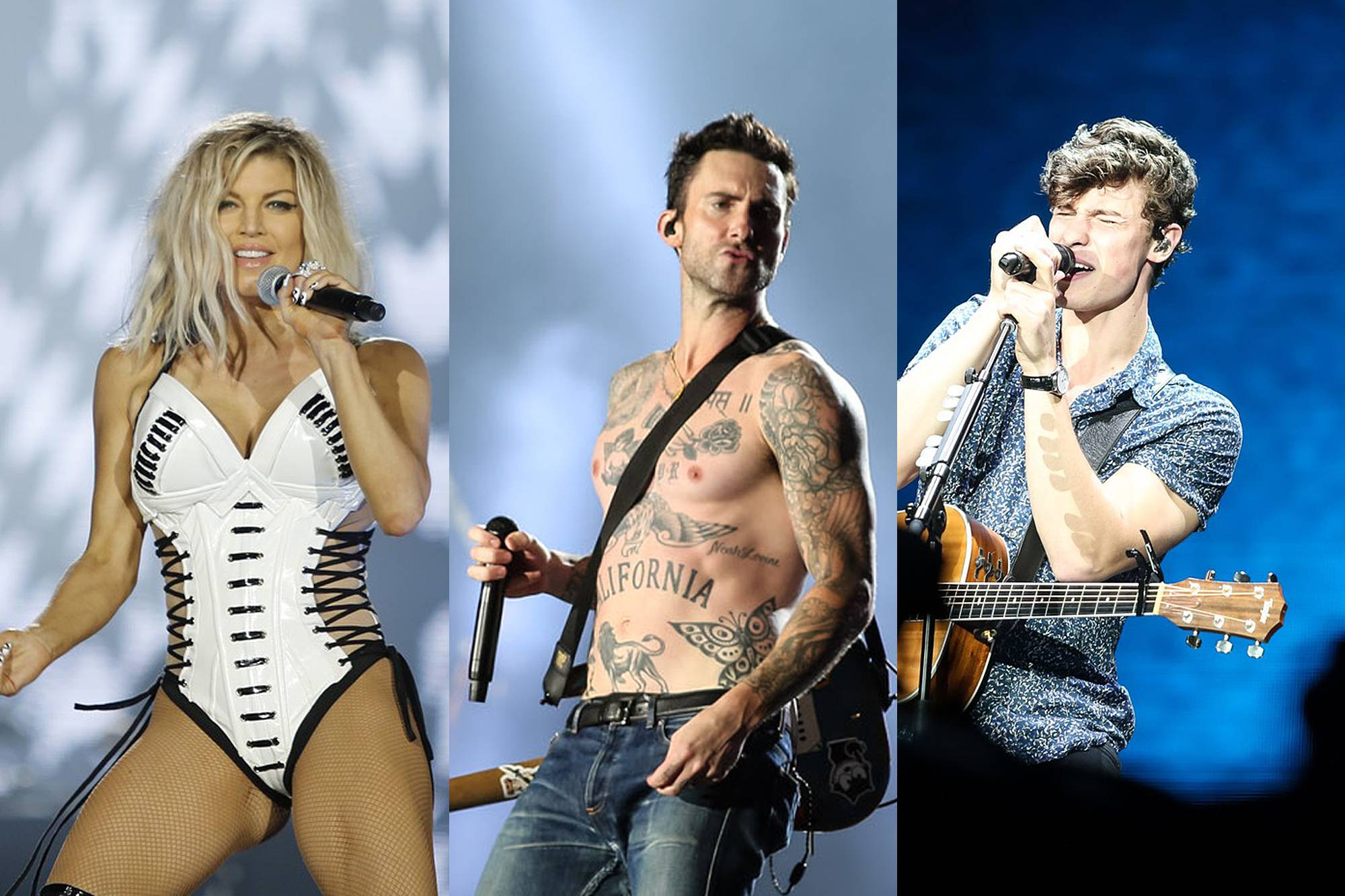 Fergie, Adam Levine e Shawm Mendes no 2º dia de Rock in Rio 2º dia
