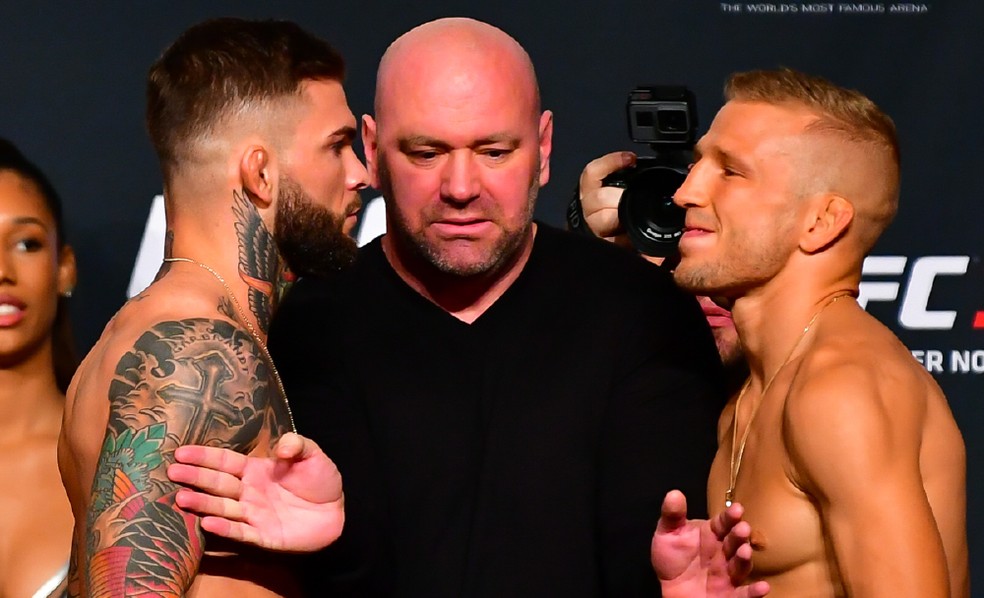 TJ Dillashaw e Cody Garbrandt se enfrentarão novamente pelo cinturão dos pesos-galos no UFC 222 (Foto: Jason Silva)
