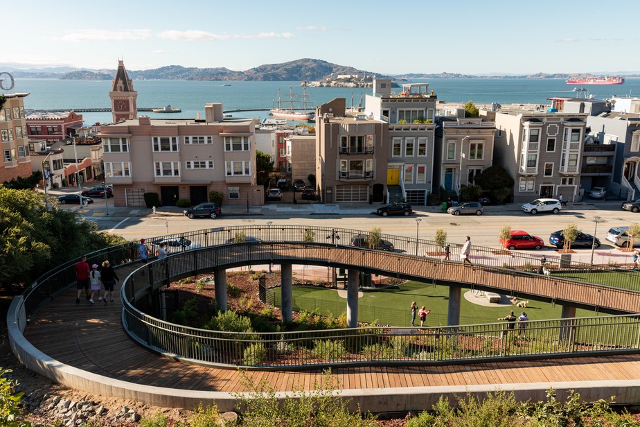 Francisco Park, no bairro de Russian Hill, inaugurado em abril: novidades em São Francisco, nos EUA